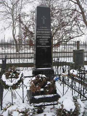 A zentai áldozatok emlékműve
